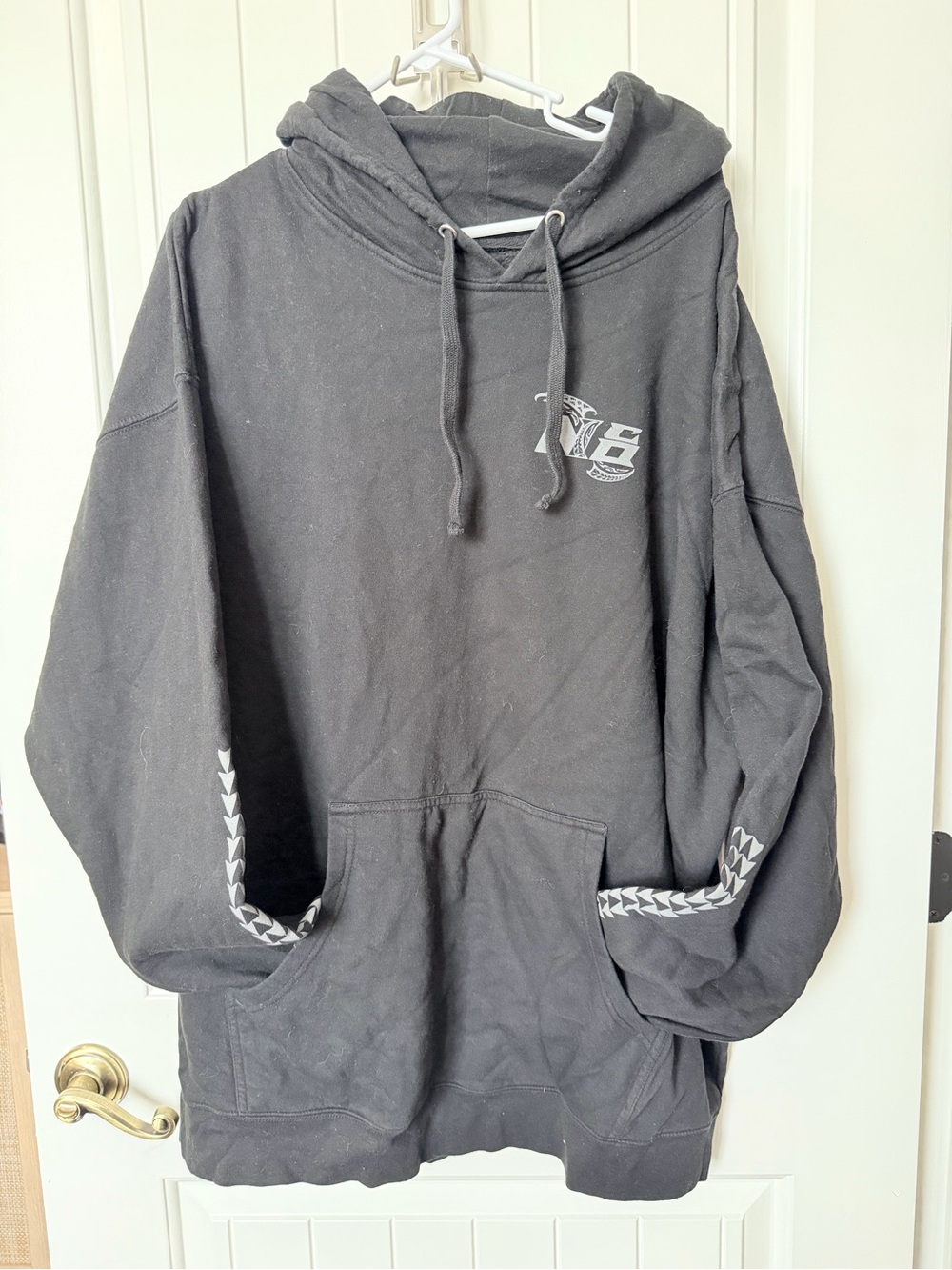 N8 Iamaleava Nico Hoodie Men’s 4X Black Football Graphic Pullover Polynesian